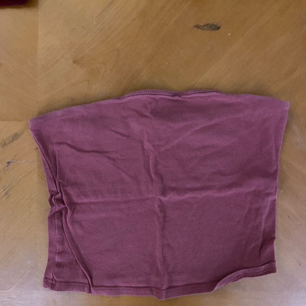 3 Tube tops, 2 Bozzolo (Yellow and Pink), 1 Unknown Brand (Red)